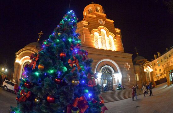 Christmas celebrations across Russia