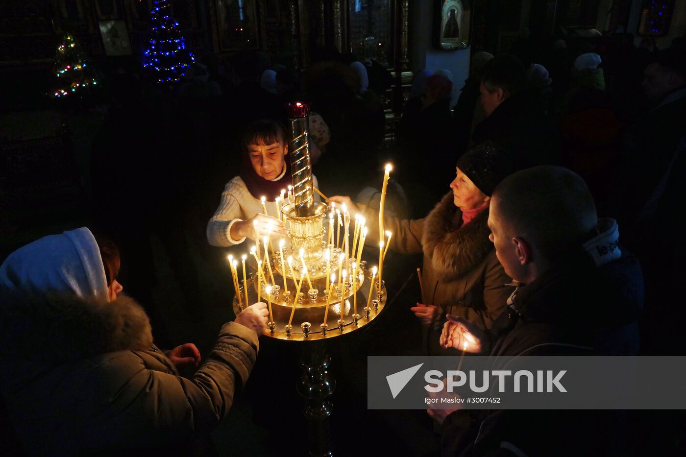 Christmas celebrations in Donetsk