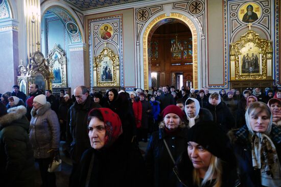 Christmas celebrations in Donetsk