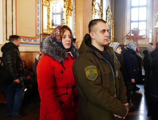 Christmas celebrations in Donetsk