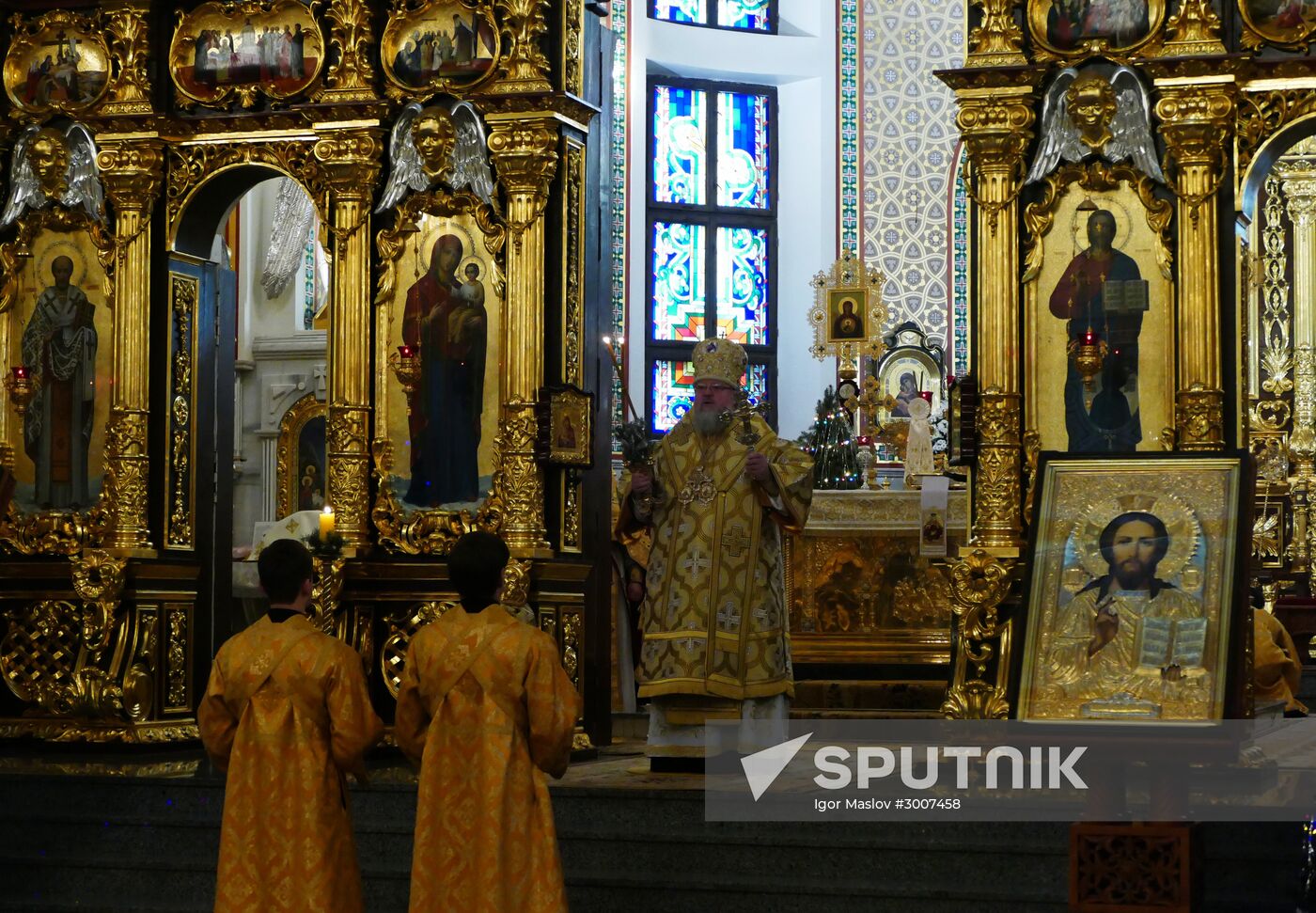 Christmas celebrations in Donetsk