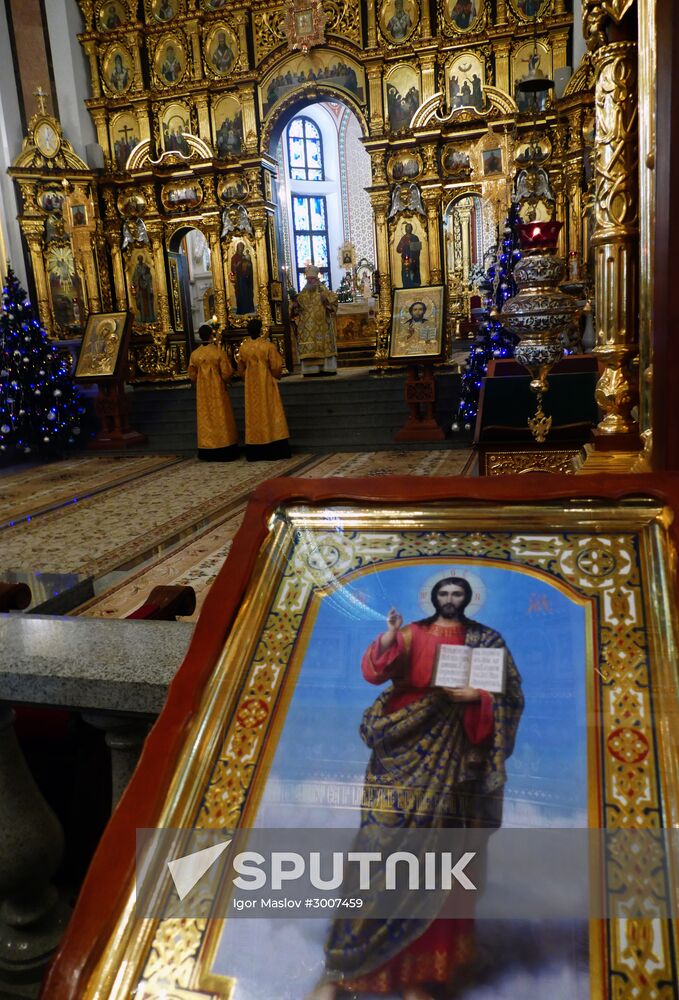 Christmas celebrations in Donetsk