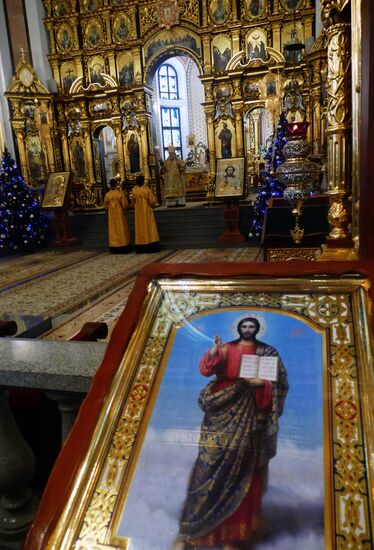 Christmas celebrations in Donetsk