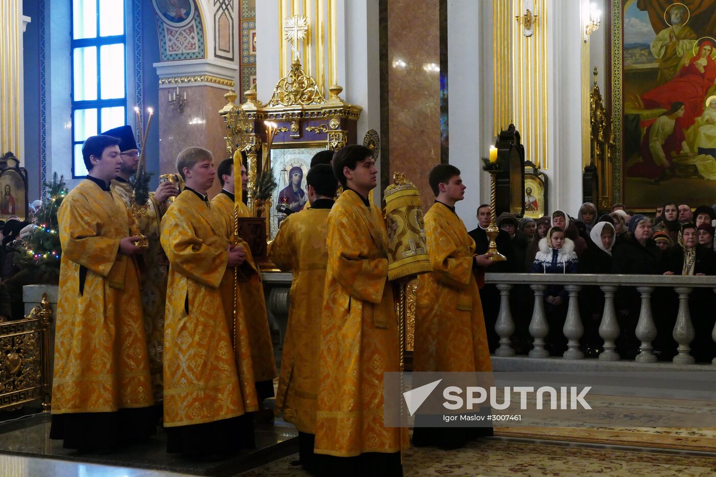 Christmas celebrations in Donetsk