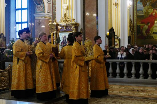Christmas celebrations in Donetsk