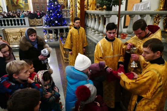 Christmas celebrations in Donetsk