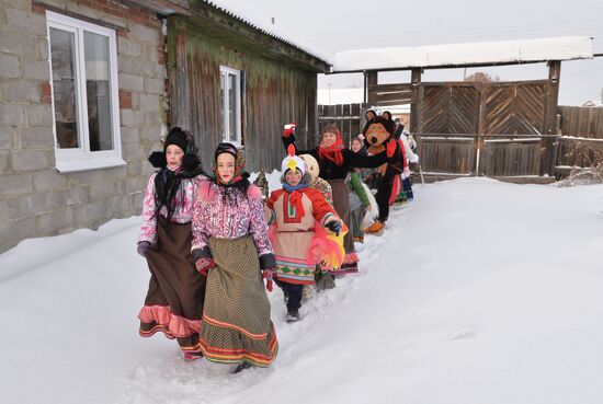 Christmas fortune telling and carol singing in Chelyabinsk Region