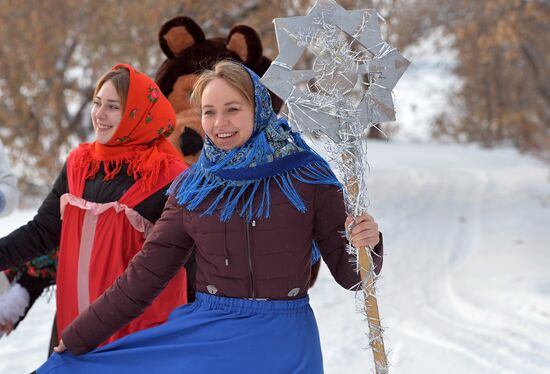 Christmas fortune telling and carol singing in Chelyabinsk Region