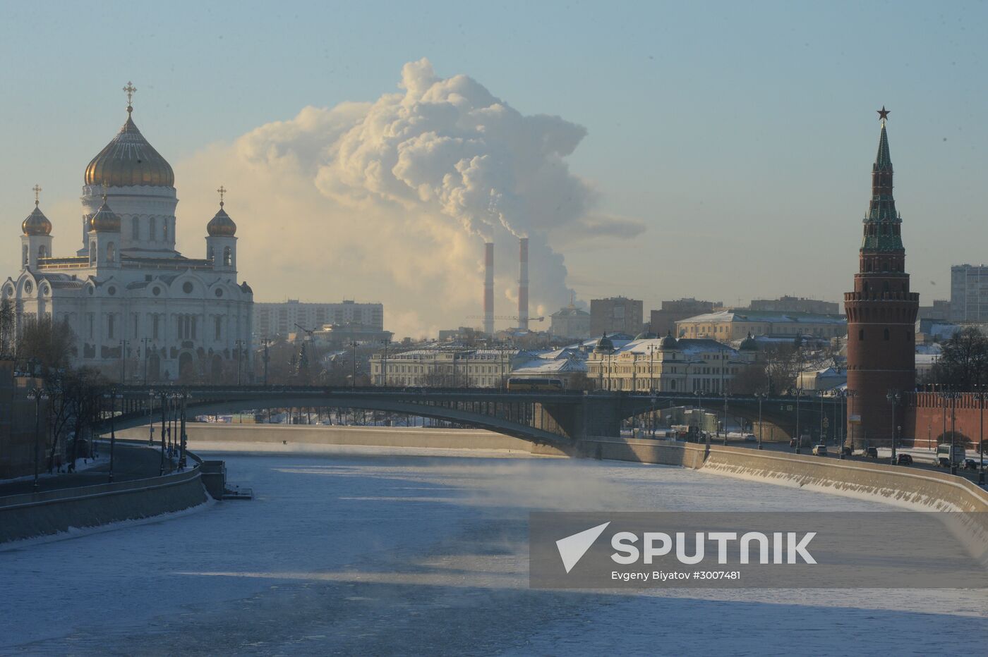 Freezing temperatures in Moscow
