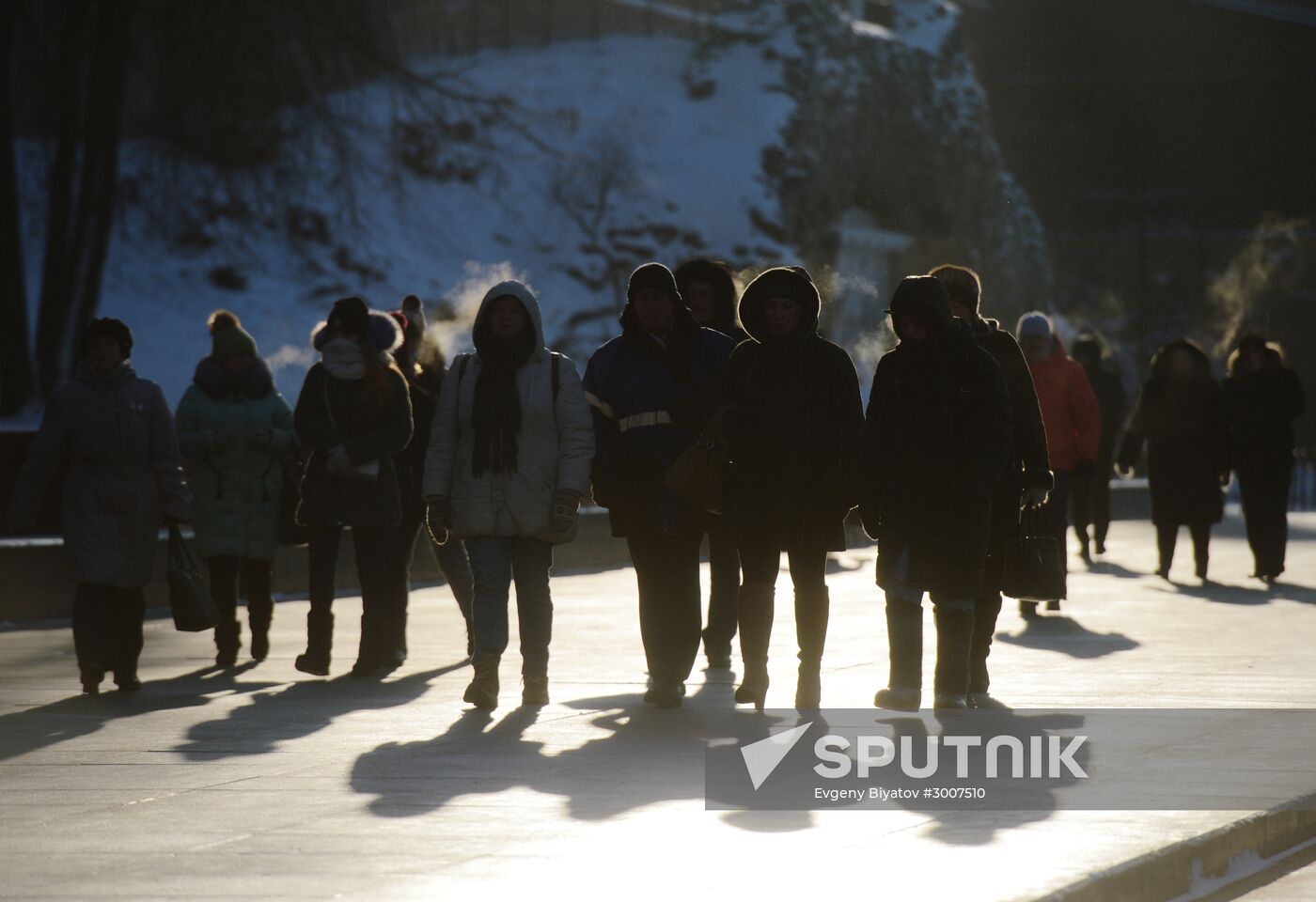 Freezing temperatures in Moscow