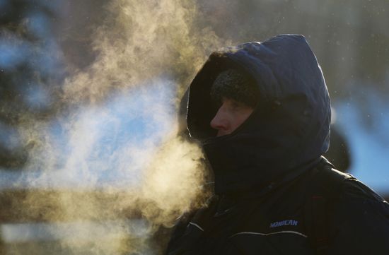 Freezing temperatures in Moscow