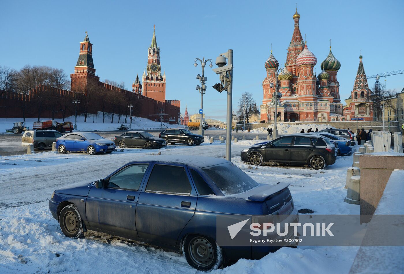Freezing temperatures in Moscow