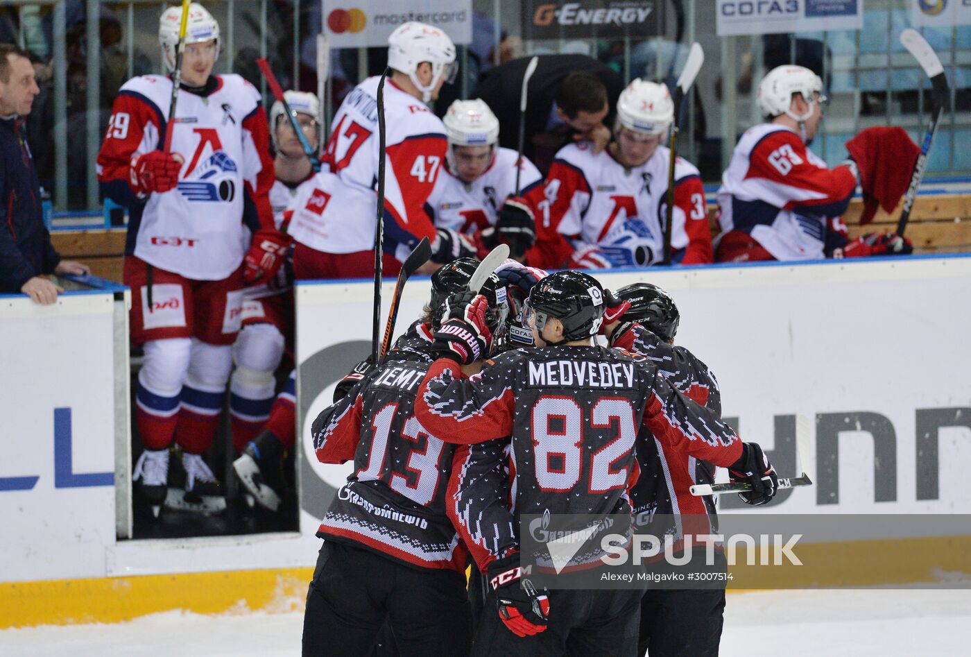 Kontinental Hockey League. Avangard (Omsk Region) vs. Lokomotiv (Yaroslavl)