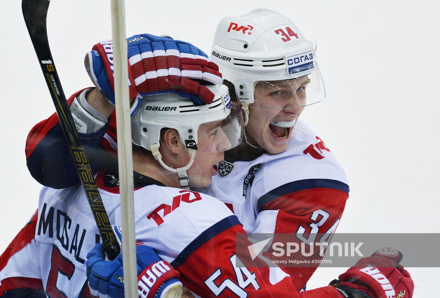 Kontinental Hockey League. Avangard (Omsk Region) vs. Lokomotiv (Yaroslavl)