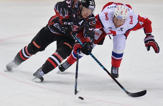 Kontinental Hockey League. Avangard (Omsk Region) vs. Lokomotiv (Yaroslavl)