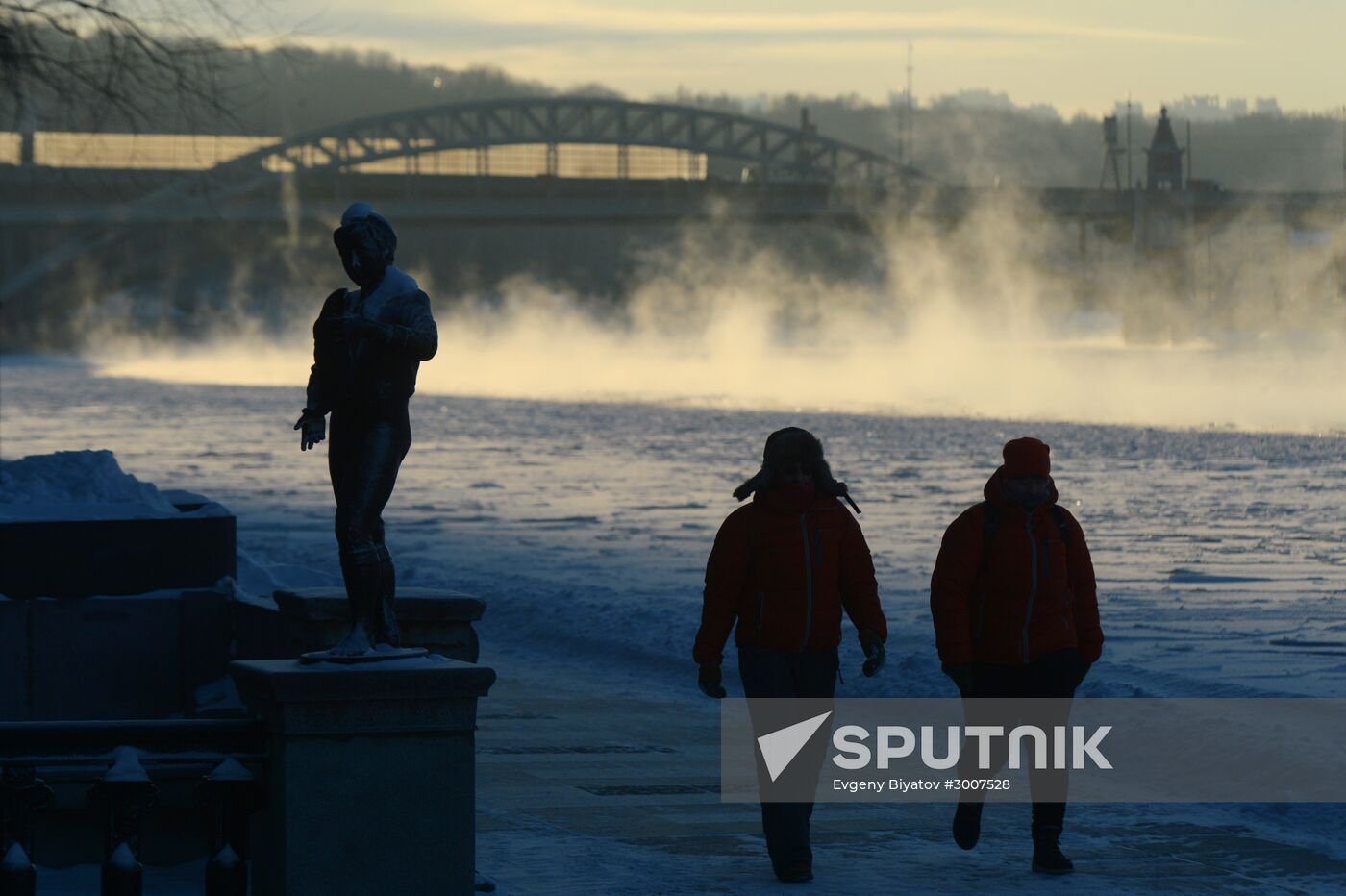 Freezing temperatures in Moscow