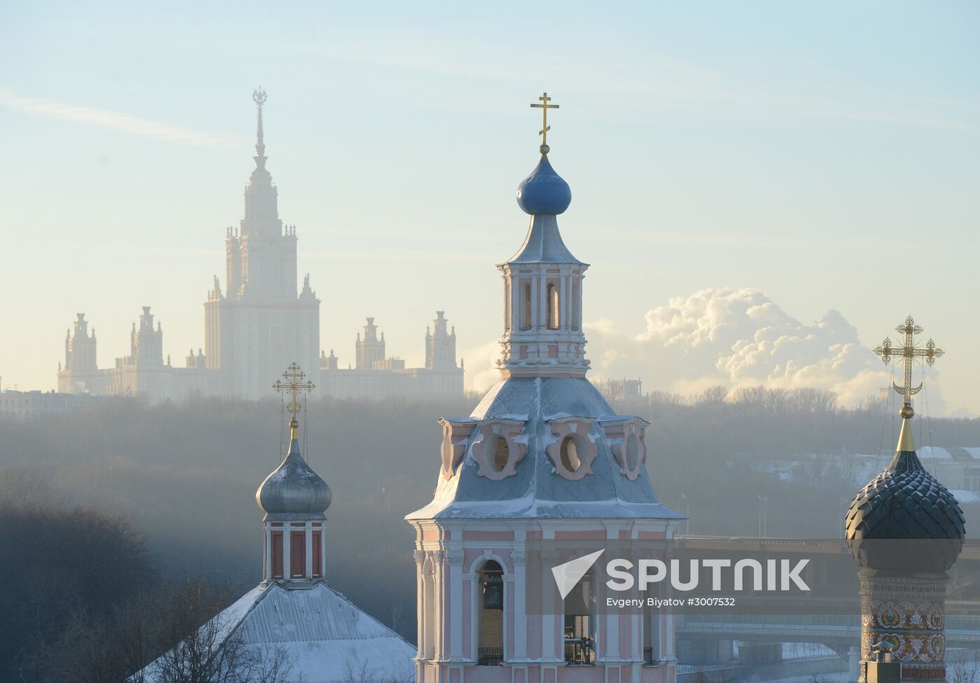 Freezing temperatures in Moscow