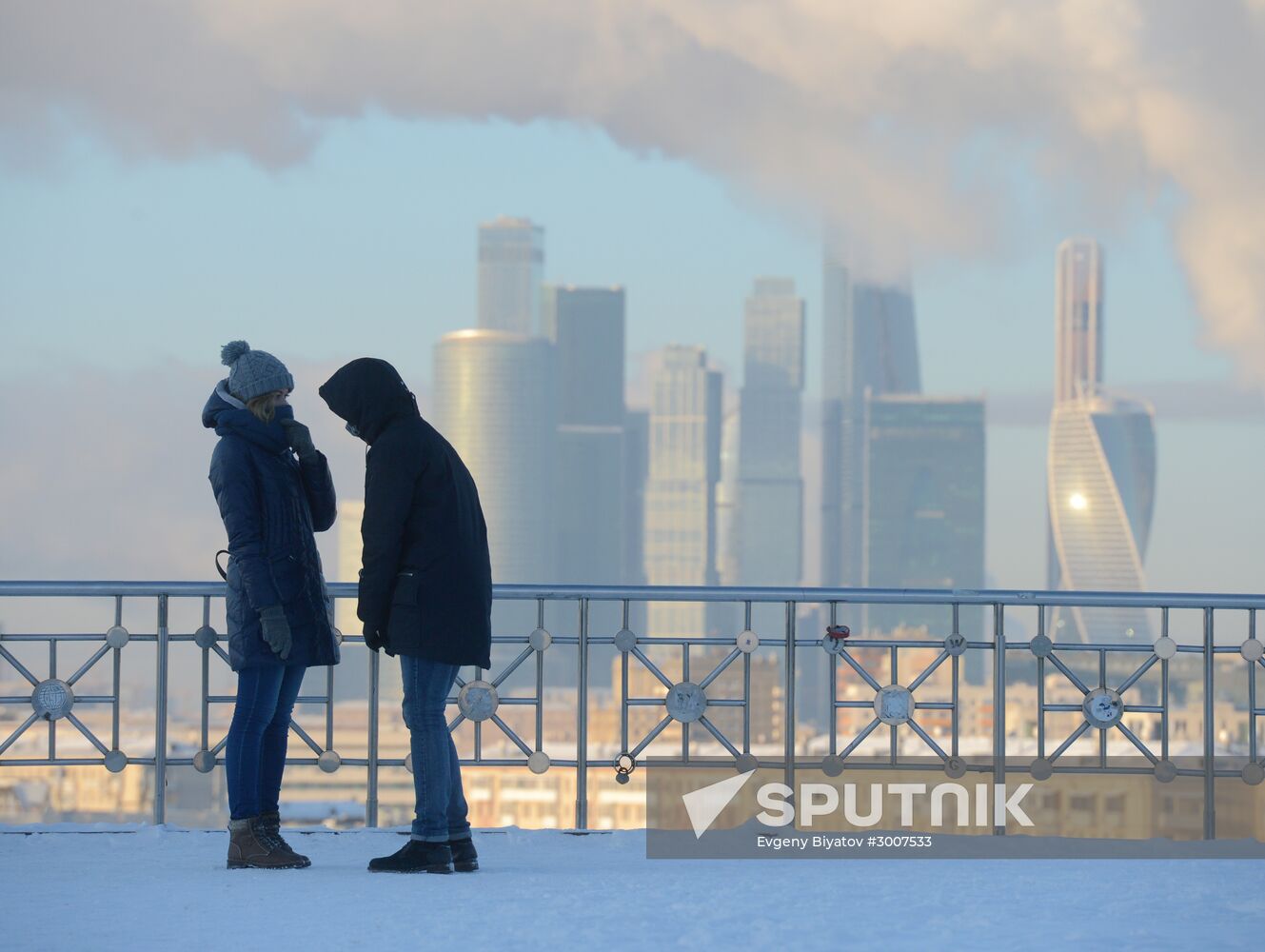 Freezing temperatures in Moscow
