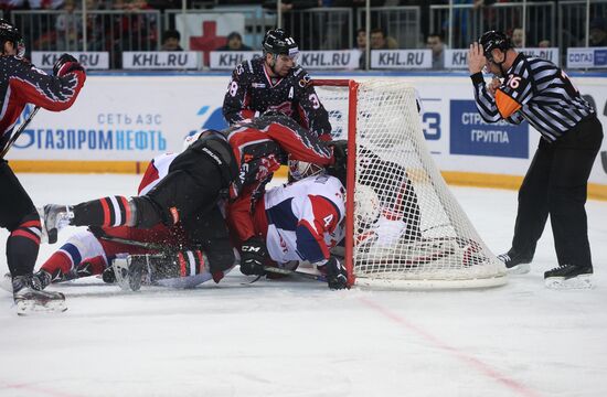 Kontinental Hockey League. Avangard (Omsk Region) vs. Lokomotiv (Yaroslavl)