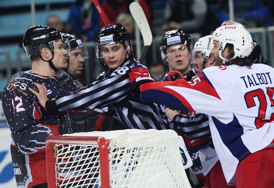 Kontinental Hockey League. Avangard (Omsk Region) vs. Lokomotiv (Yaroslavl)