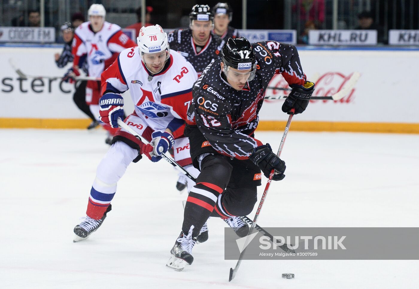 Kontinental Hockey League. Avangard (Omsk Region) vs. Lokomotiv (Yaroslavl)