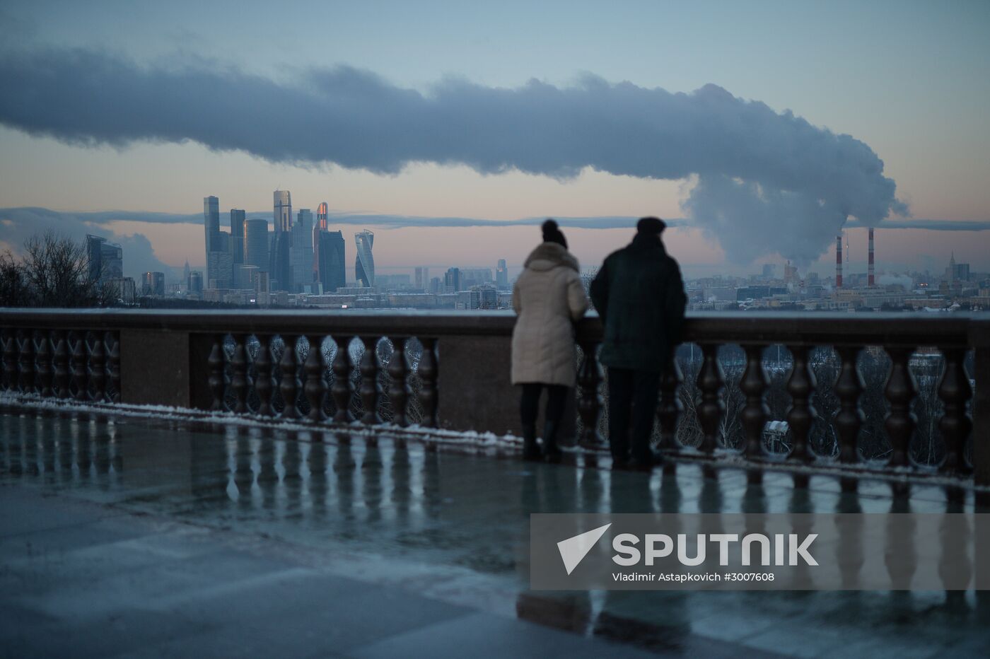 Freezing temperatures in Moscow