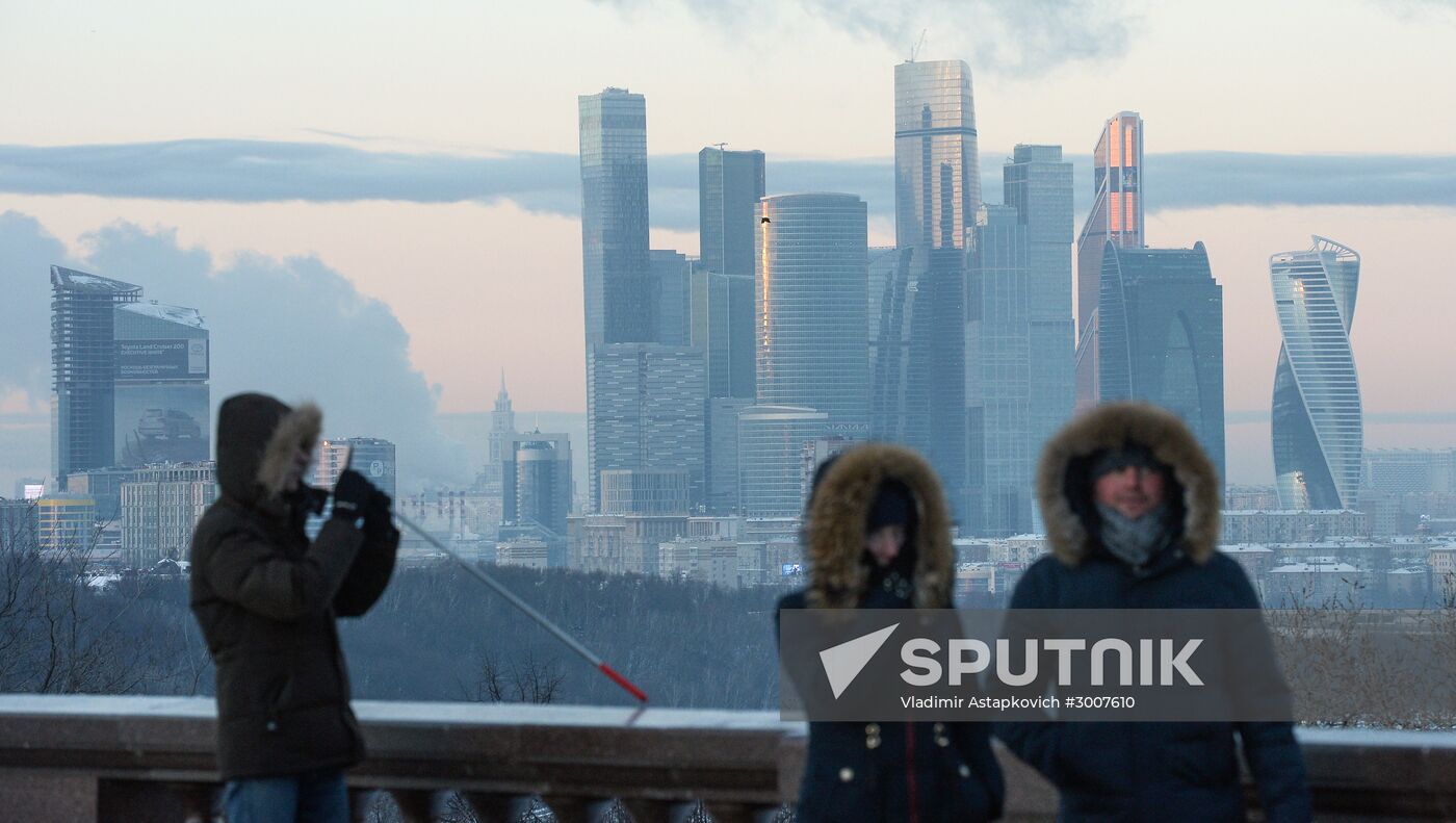 Freezing temperatures in Moscow