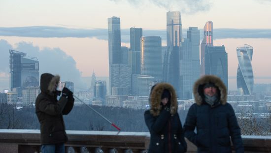 Freezing temperatures in Moscow