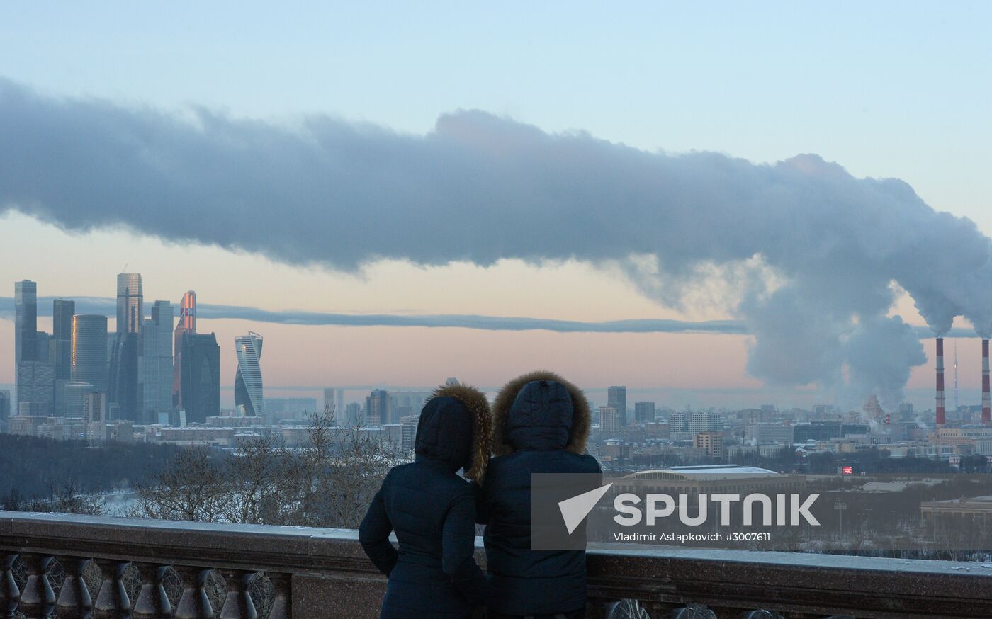 Freezing temperatures in Moscow