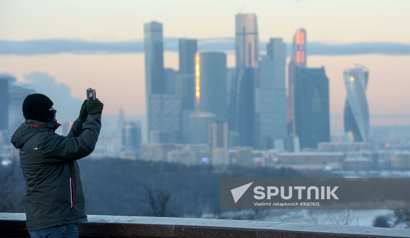 Freezing temperatures in Moscow