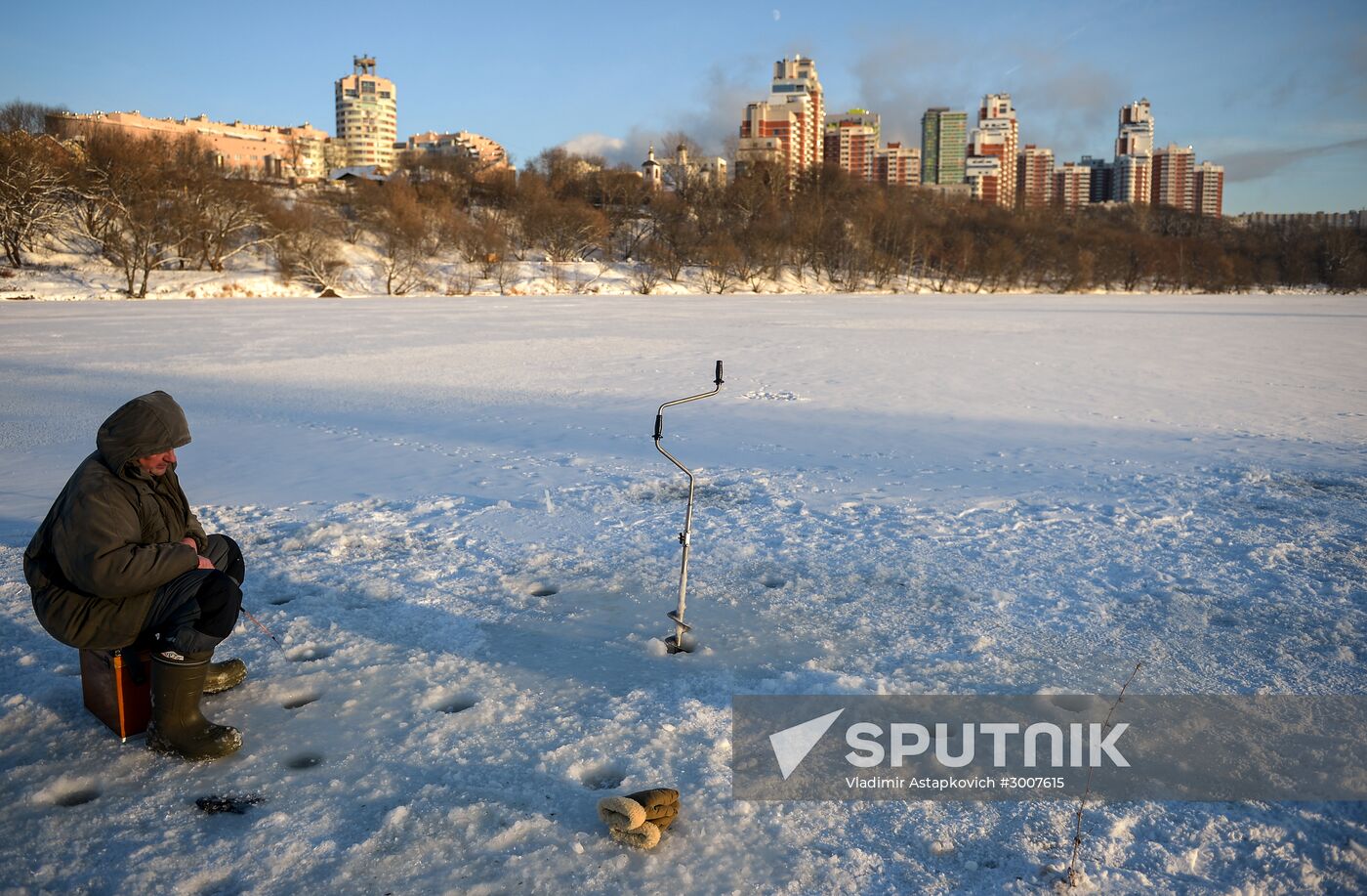 Freezing temperatures in Moscow
