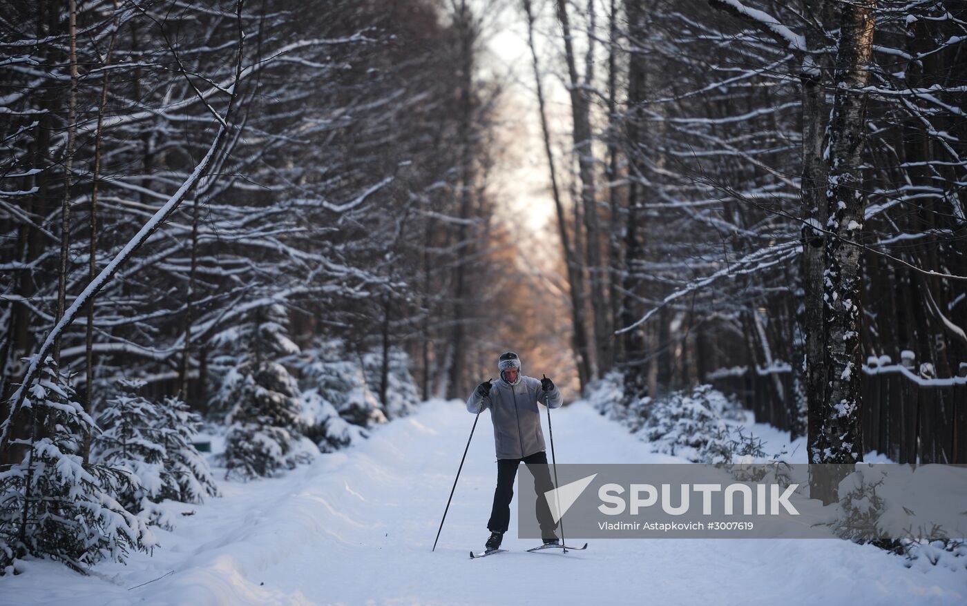 Freezing temperatures in Moscow