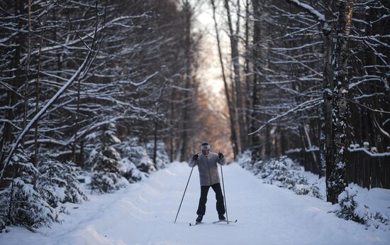Freezing temperatures in Moscow
