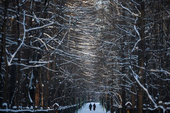 Freezing temperatures in Moscow