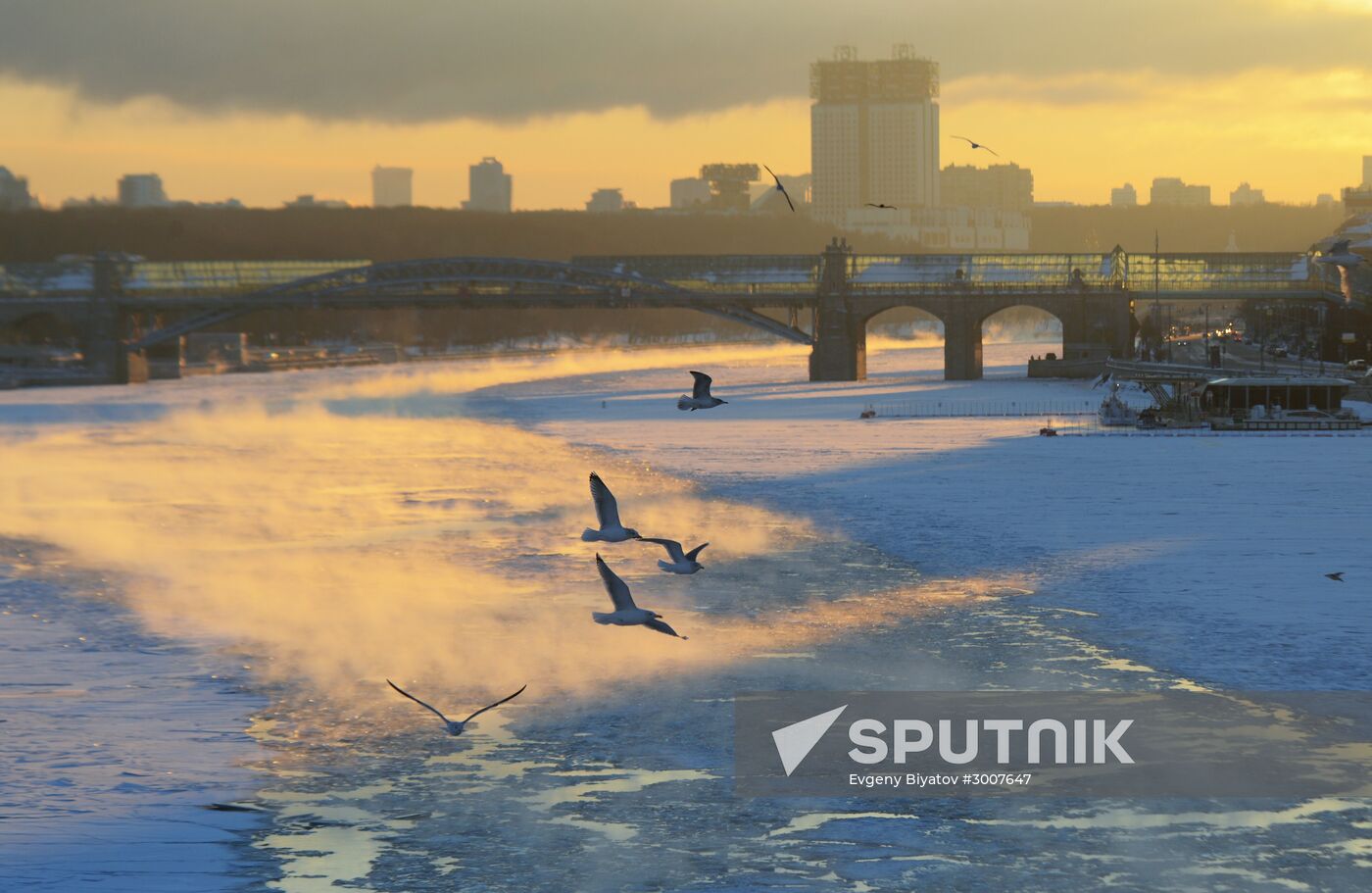 Freezing temperatures in Moscow
