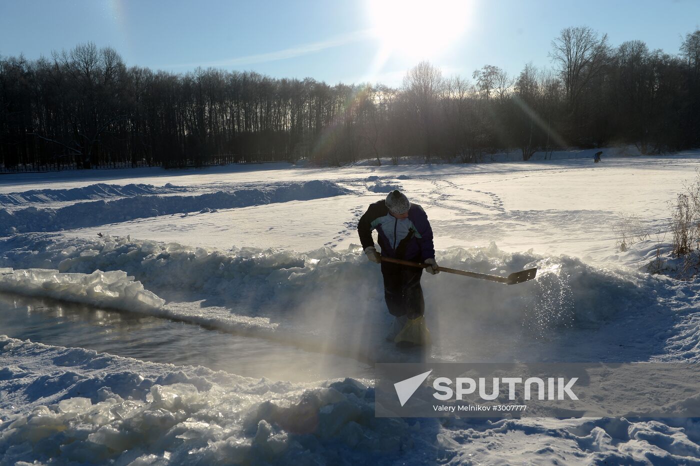 Freezing temperatures in Moscow