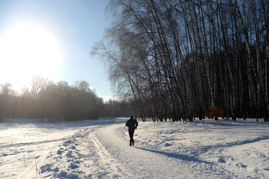 Freezing temperatures in Moscow