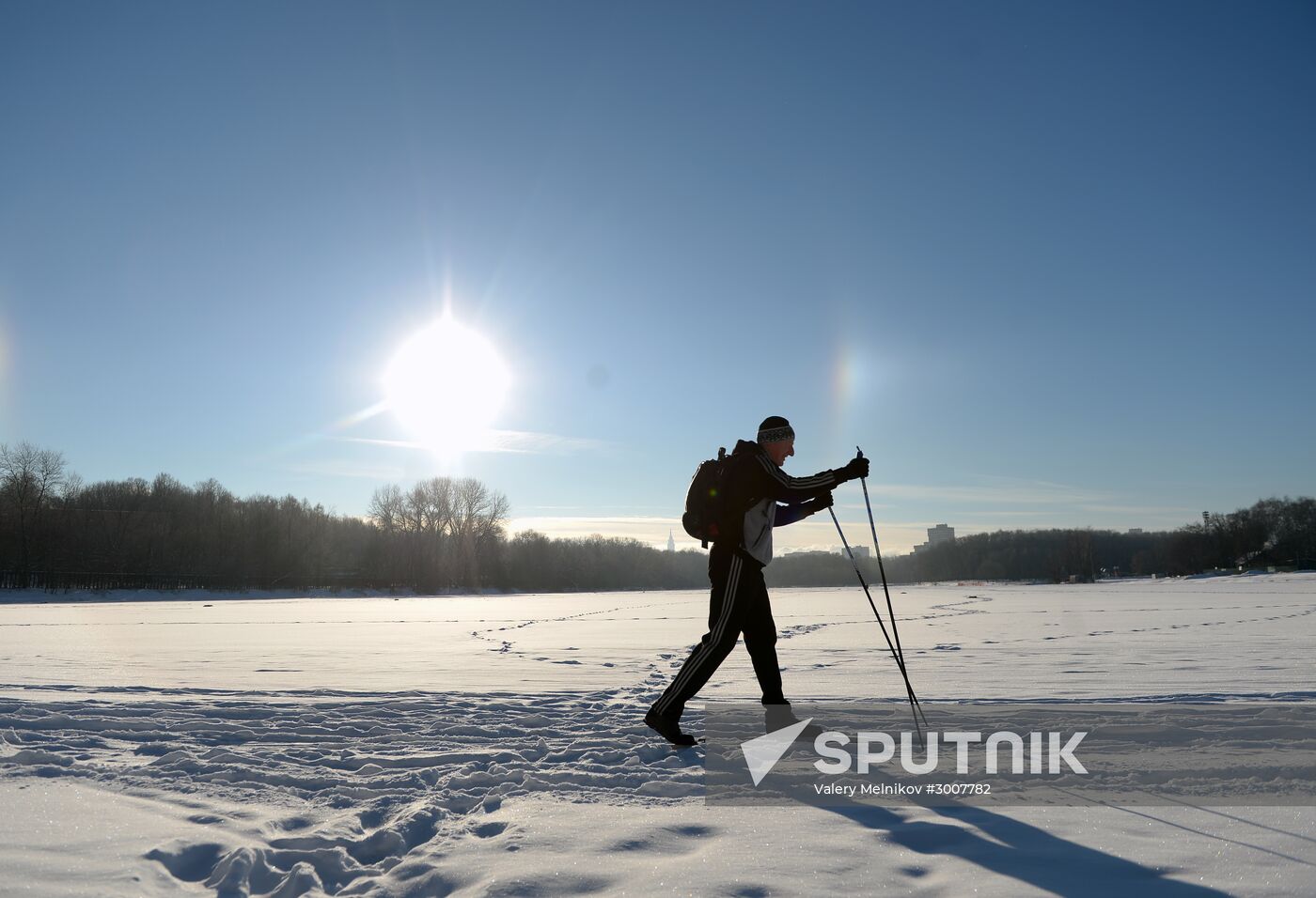 Freezing temperatures in Moscow