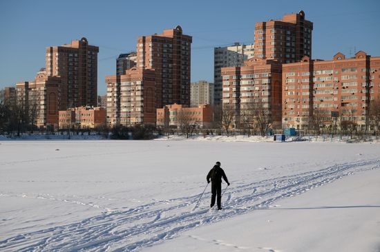 Freezing temperatures in Moscow