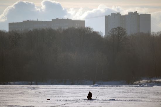 Freezing temperatures in Moscow