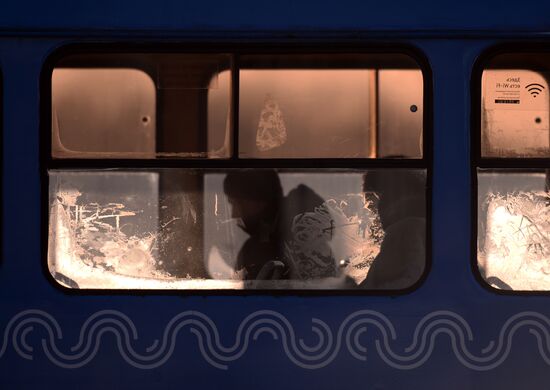 Freezing temperatures in Moscow