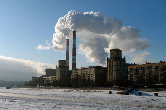 Freezing temperatures in Moscow
