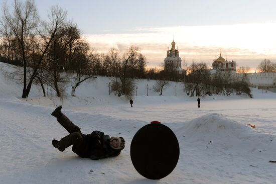 Freezing temperatures in Moscow