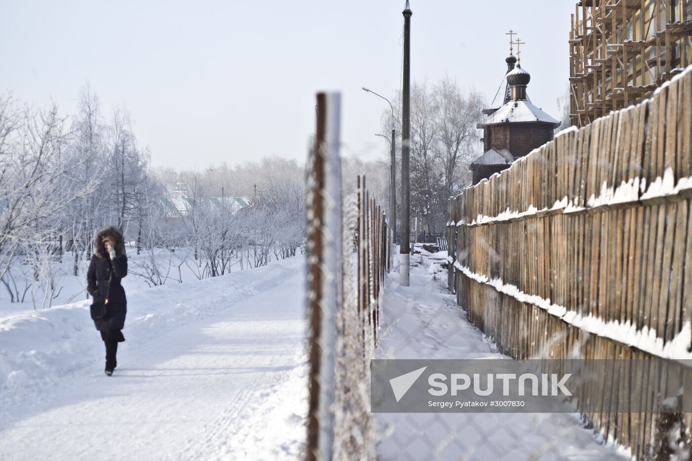 Freezing temperatures in Moscow