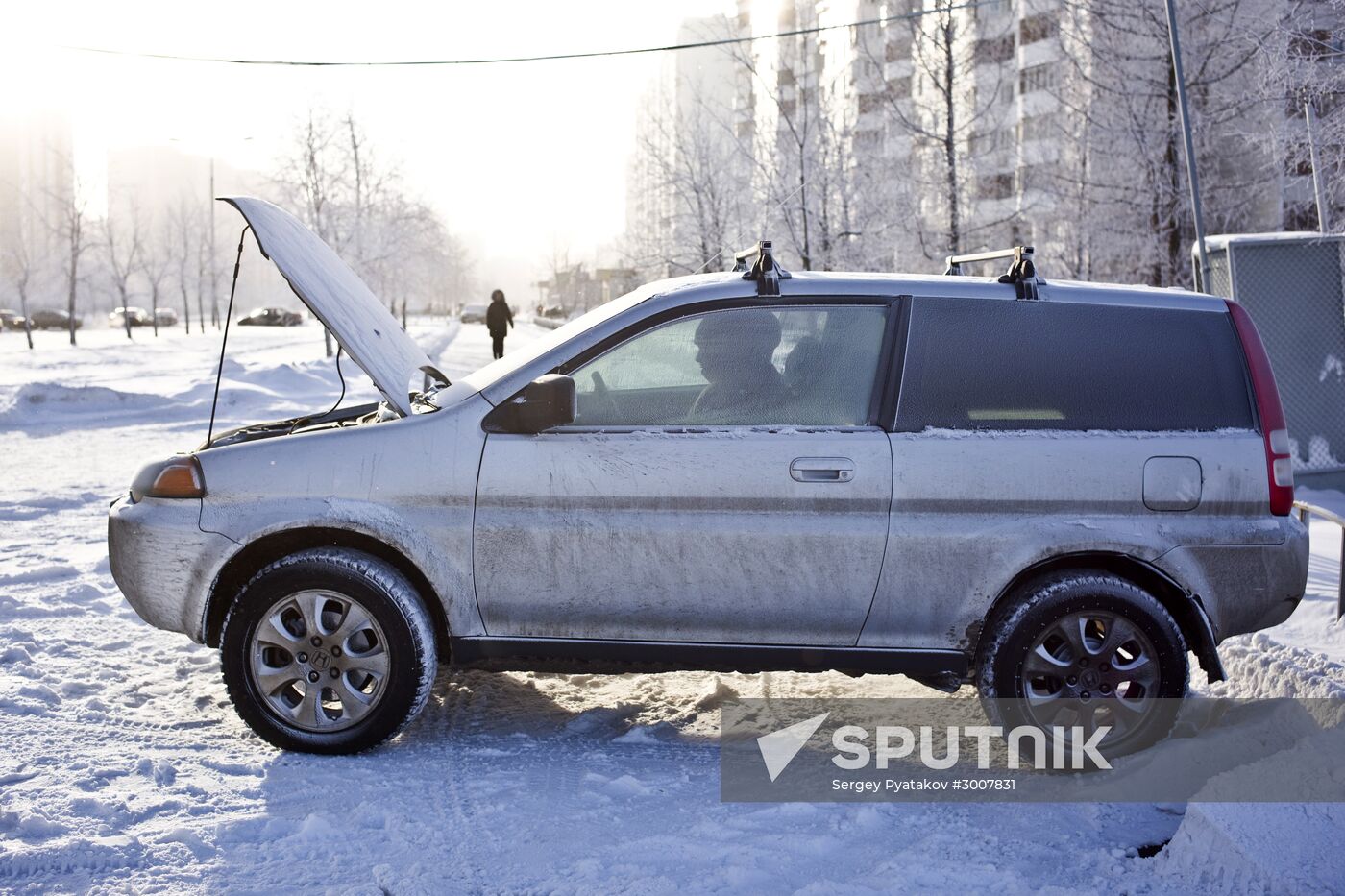 Freezing temperatures in Moscow