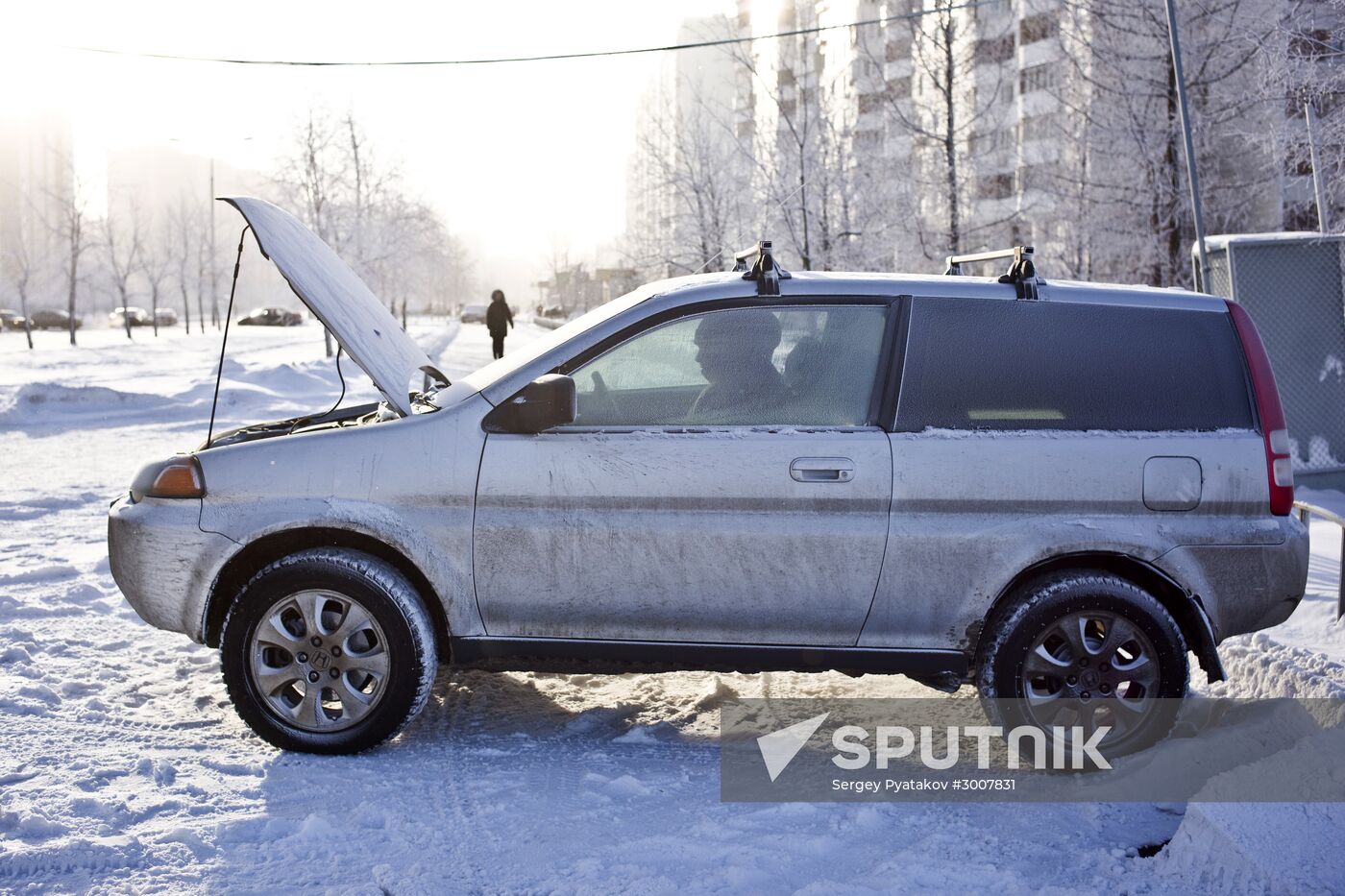 Freezing temperatures in Moscow