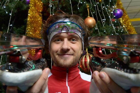 Russian speed skater Denis Yuskov