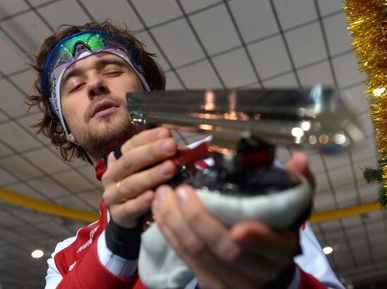 Russian speed skater Denis Yuskov