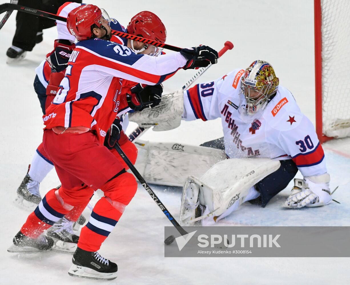Ice hockey. KHL. CSKA vs. SKA