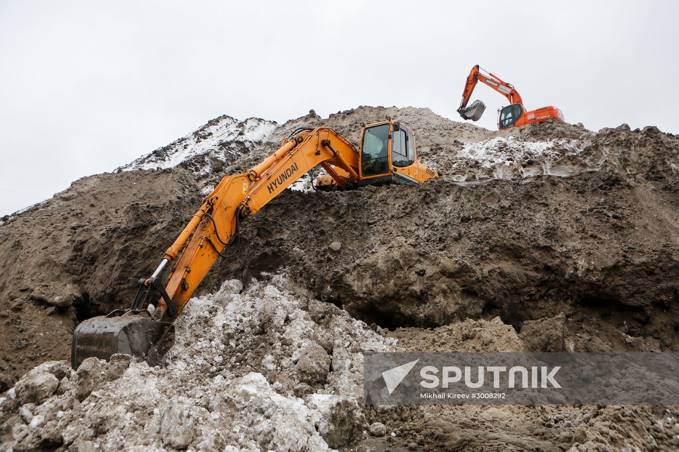 Snowmelters in St. Petersburg